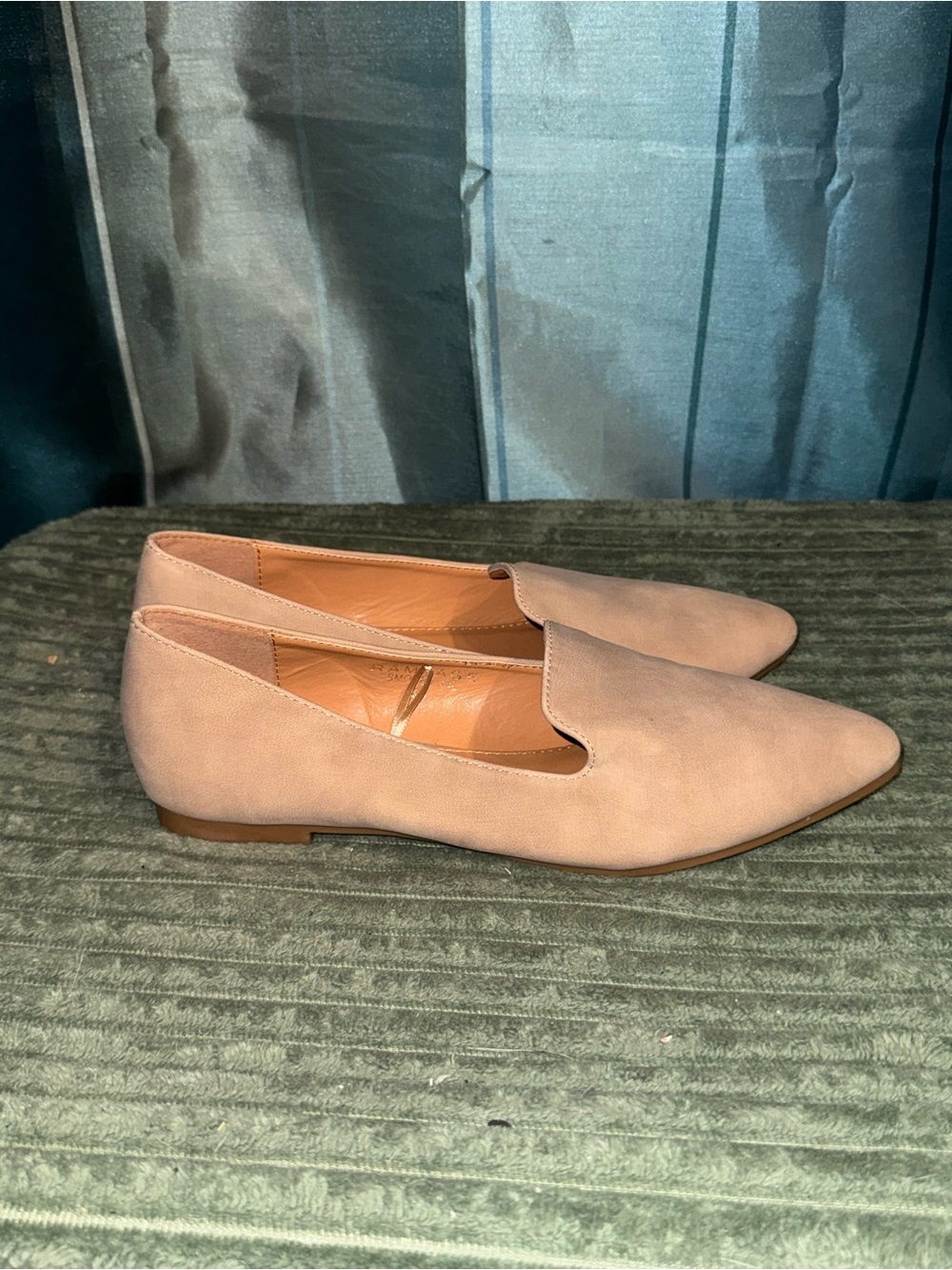Rampage Women's Pointed Loafers Beige